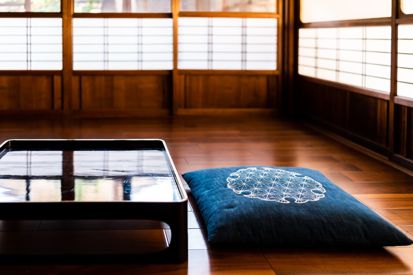 A tatami guest room at Araya Totoan ryokan, Yamashiro Onsen