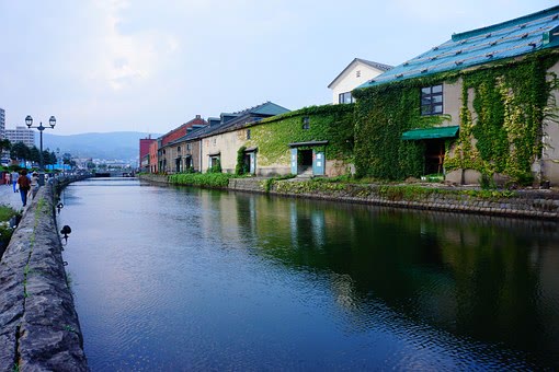 Otaru's historic canal district by day, Hokkaido